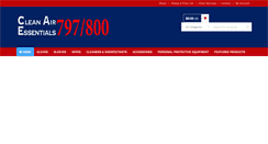 Desktop Screenshot of cleanairessentials.com